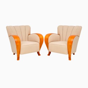 Art Deco Armchairs, 1920s, Set of 2