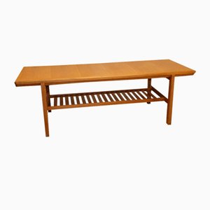 Vintage Rectangular Oak Coffee Table, 1960s