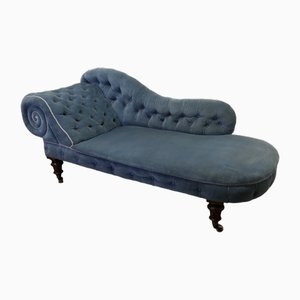 Victorian Velvet Chaise Longue or Day Bed