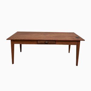 Teak Farm Table with Spindle Legs, 1970s