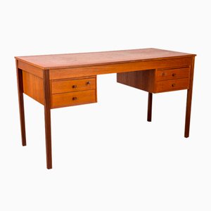 Scrivania in teak con quattro cassetti di Domino Møbler, anni '70