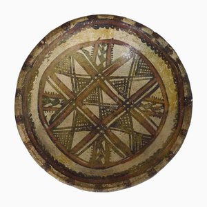 End of the 19th Century Kabyle Berber Iddequi Plate, 1920s