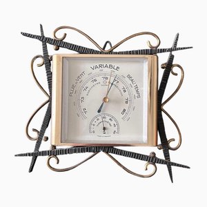 Vintage Barometer Naudet, 1950er