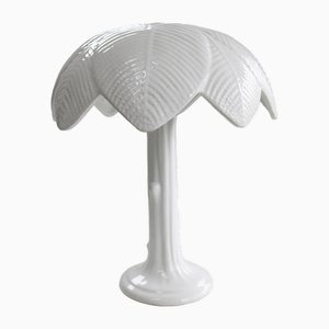 Lámpara de mesa con palmera de Tommaso Barbi para B. Ceramica, Italia, años 70