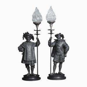 Mittelalterliche Lampen, 2er Set