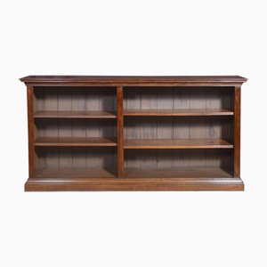 Walnut Dwarf Open Bookcases, 1890s, Set of 2