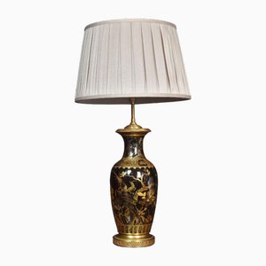 Famille Noire Baluster Vasenlampe, 1920er