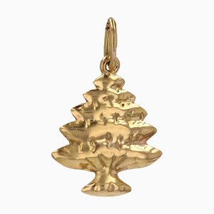 Pendentif Moderne Sapin en Or Jaune 18 Carats