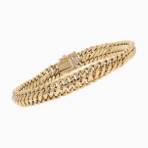 Brazalete francés de oro amarillo de 18 kt, años 60