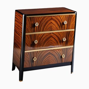 Art Deco Chest of Drawers with Macassar Veneer, 1920s