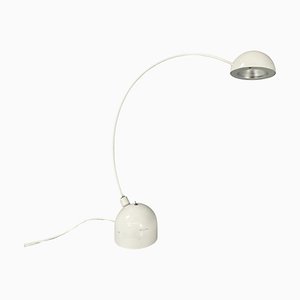 Lampe de Bureau Ajustable Moderne en Métal Blanc, Italie, 1970s