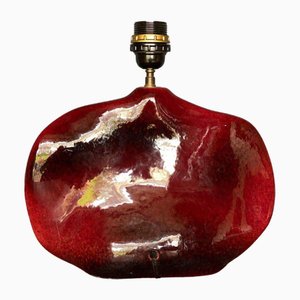 Lampe Oxblood en Céramique par Max Idlas