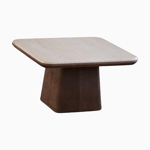 Table Basse Vintage en Marbre et Cuir de De Sede, Suisse, 1960s