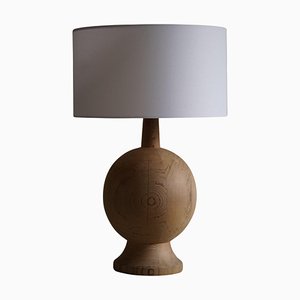 Lampe de Bureau Mid-Century Moderne en Bois en Pin, Danemark, 1960s