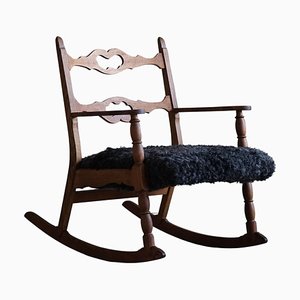 Rocking Chair en Chêne par Henning Kjærnulf, 1960s