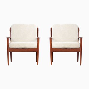 Armchairs by Grete Jalk, 1960s, Set of 2