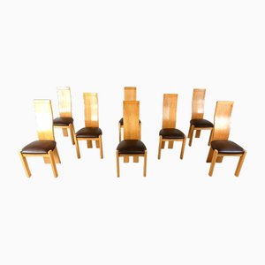 Dining Chairs by Rob & Dries Van Den Berghe, 1980s, Set of 8