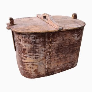 Antike schwedische Box aus Bugholz