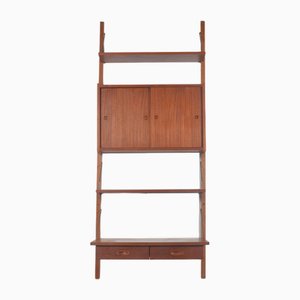 Danish Wall Unit by Preben Sørensen for Randers Møbelfabrik, 1960s, Set of 6