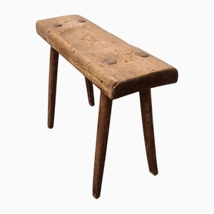 Antique Primitive Wooden Swedish Bench