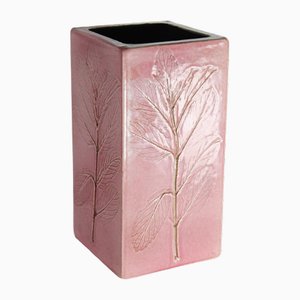 Vintage Pink Ceramic Vase by Raymonde Leduc for Vallauris, 1960s