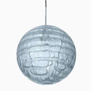 Vintage Glass Globe Pendant Light from Doria Leuchten, 1970s