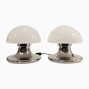 Lampes de Bureau Style Champignon, Italie, 1970s, Set de 2