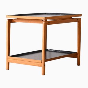 Table Basse avec Double Étagère en Chêne, 1960s