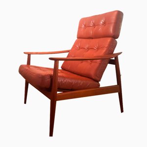 Model Fd 164 Easy Chair by Arne Vodder for France & Son, 1950s