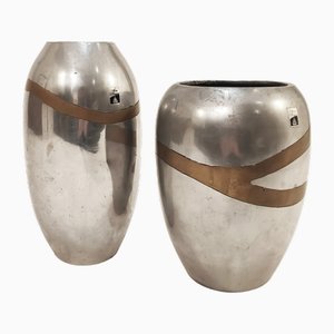 Brutalist Vases by Alfonso Márquez, 1970s, Set of 2