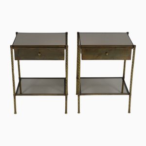 French Neoclassical Bedsides Tables, 1950s, Set of 2