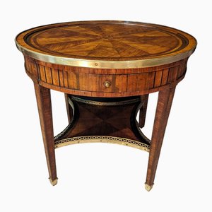 Louis XVI Pedestal Table in Marquetry