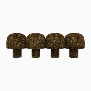 Banc Hygge en Tissu Kuba Anthracite par Saccal Design House pour Collector