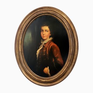 Nicola De Marco, Young Noble, 1990er, Öl auf Leinwand, Gerahmt