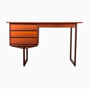 Teak Desk with 3 Drawers from Vi-Ma Møbler, 1970s