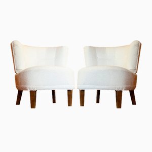 Mid-Century Armchairs attributed to Otto Schulz, Set of 2