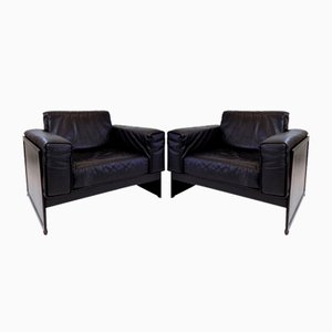 Korium KM 3/1 Armchair in Leather by Matteo Grassi for Tito Agnoli