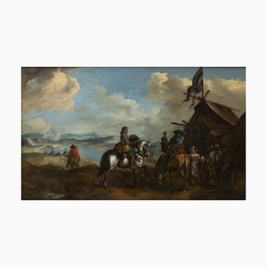 Philips Wouwerman, Paysage Hollandais, 1660, Huile sur Panneau