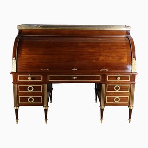 Bureau Cylindre Vintage en Acajou