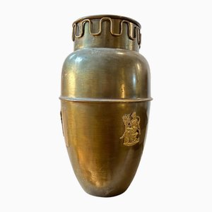 Porte-Parapluie Mid-Century Moderne en Laiton, Italie, 1950s