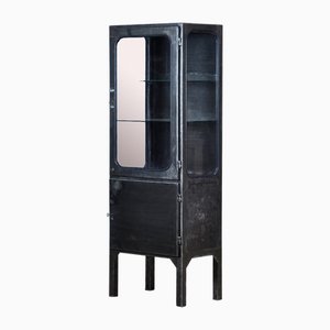 Armoire Médicale en Métal Poli, 1970s