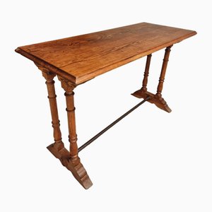 French Antique Style Bistro Table in Pine, 1930s