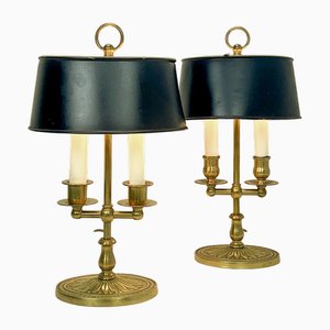 Antique Bouillotte Style Table Lamp, France, 1920s, Set of 2