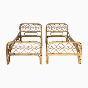 Set of Bamboo Beds, 1970s Set of 2