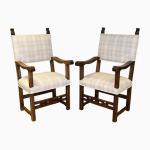 Fauteuils Throne Carvers, Set de 2