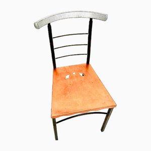 Postmoderner Beistellstuhl aus Metall von Bloomingdale's