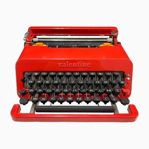 Máquina de escribir Olivetti Valentine de Ettore Sottsass para Olivetti Synthesis, 1969