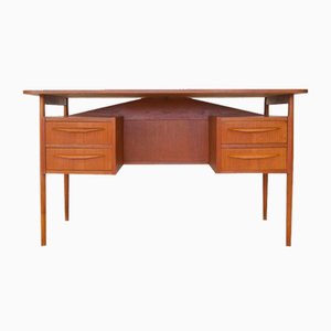 Mid-Century Danish Teak Desk by Gunnar Nielsen for Tibergaard, 1960s