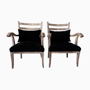 Set of Vintage Coastal Armchairs