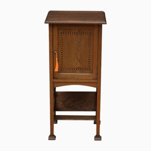 Arts and Crafts Bedside Cabinet in Oak, 1900s